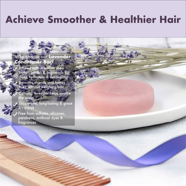 Eco-Friendly Lavender Shampoo & Conditioner Bars