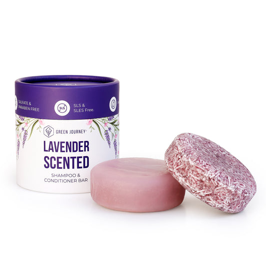Eco-Friendly Lavender Shampoo & Conditioner Bars
