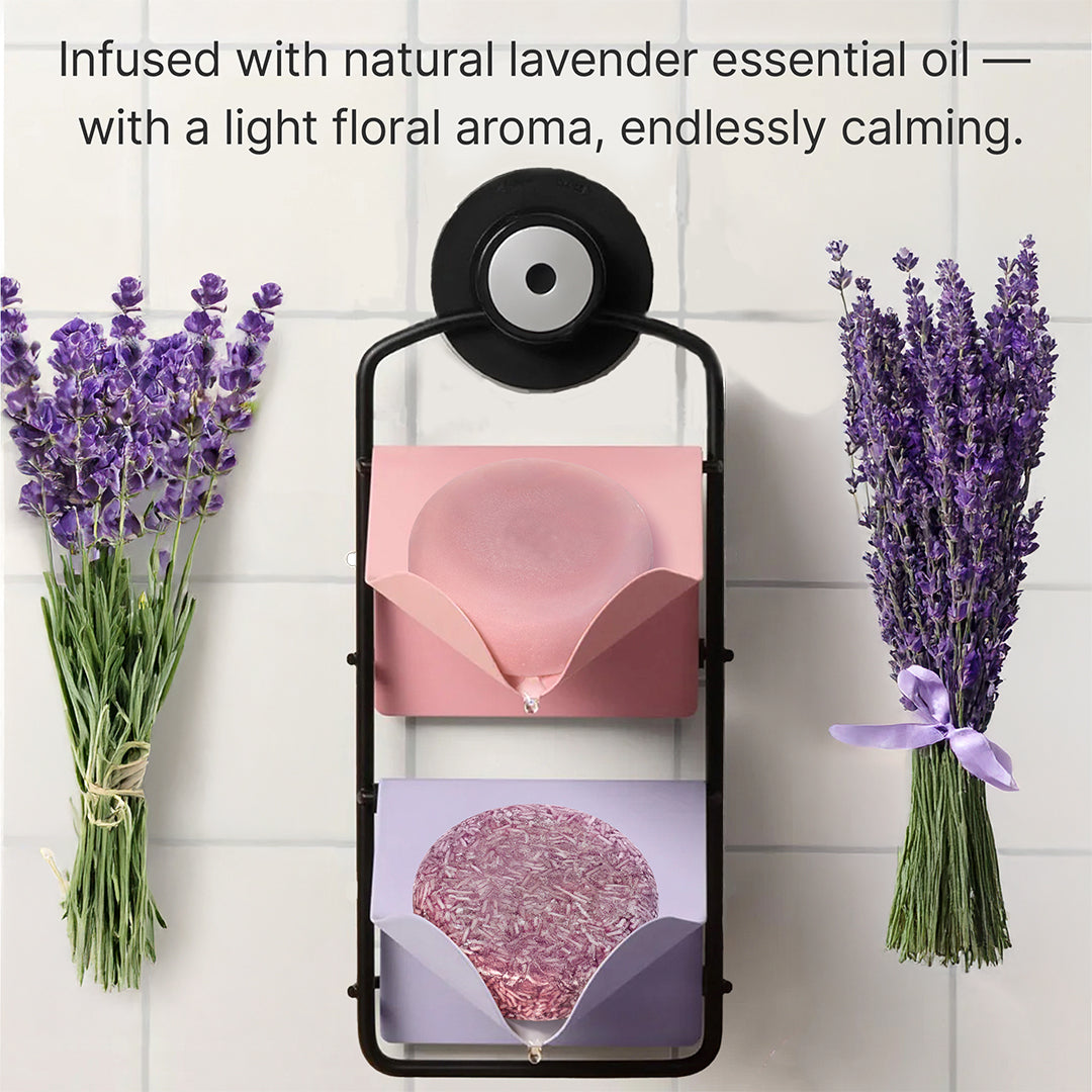 Eco-Friendly Lavender Shampoo & Conditioner Bars